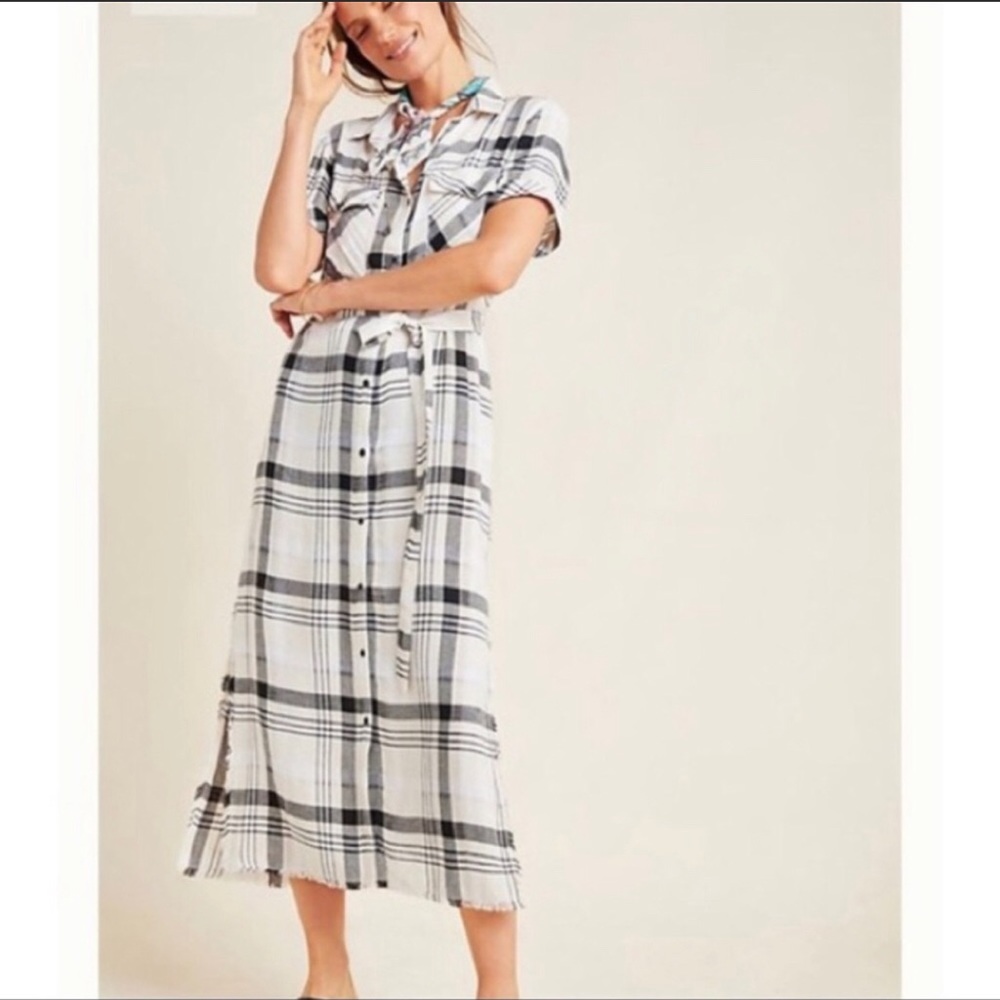 ANTHROPOLOGIE Cloth & Stone Midi Shirtdress